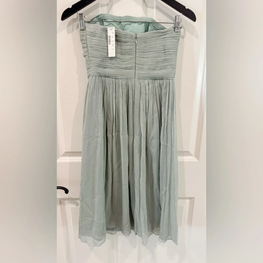 BNWT J.Crew Mindy Strapless Dress Dusty Shale size 00 $290